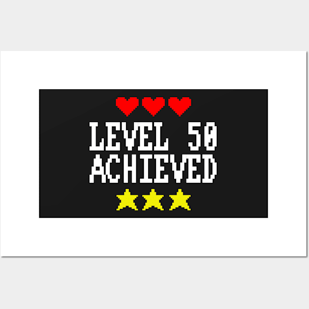 Level 50 Achieved Wall Art by snitts